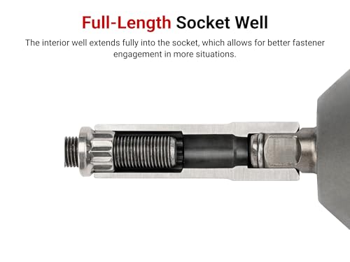 TEKTON 1/2 Inch Drive x 1-7/8 Inch 6-Point Impact Socket | SID23048 Deep