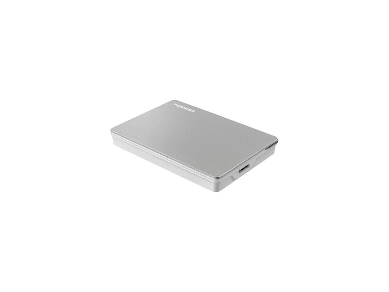 Toshiba Canvio Flex 2TB Portable External Hard Drive USB-C USB 3.0, Silver for PC, Mac, & Tablet - HDTX120XSCAA USB-C & USB 3.0