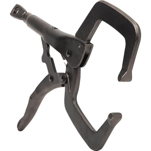 Klein Tools 38632 C-Clamp Locking Pliers with Standard Jaws, Intuitive Thumb Knob, Adjustable Clamp for Home, Shop, Woodworking, 11-Inch 11-In Standard Jaw