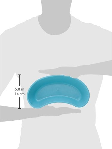 DMI Emesis Basin, Autoclavable, Kidney Shaped, Durable Design, Visual Measurements, Made in USA
