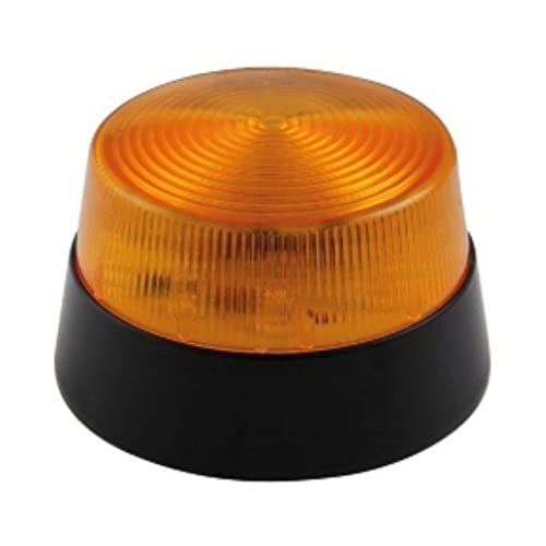 Velleman Orange 12V DC 77mm 15 LED Signal and Warning Light Amber Flash IP20 ABS Acrylic for Garage Workshop Alarm Signaling