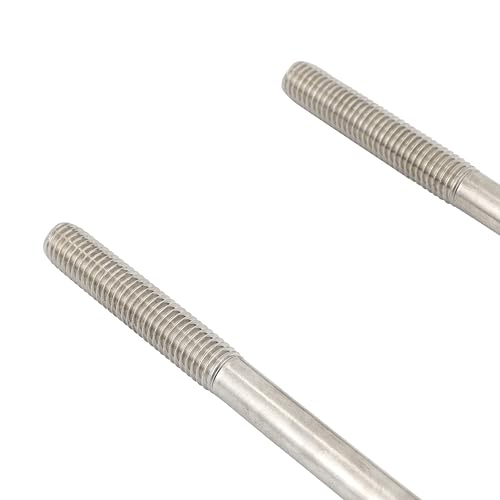 Stainless Steel Square U Bolt Kit for Boat Trailer Axle Leaf Springs, for 2x3 Axle - 6 5/16" Long,2 inch Wide Square U-Bolts with Nuts and Frame Plate for Trailer Automobiles Trailer.