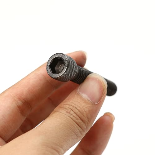 Marsrut 50PCS 3/8 x 2-inch Long Bolts, Alloy Steel 3/8-16 Socket Head Allen Bolt, Durable Hardware for Rock Climbing Holds, Wall Supplies Indoor Use, Black