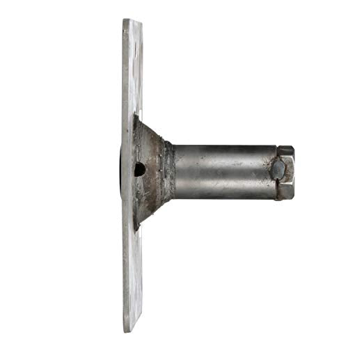 Attwood SP-67739-T Lock’N-Pin ¾-Inch Pin Base — 7x7-Inch Base, Threaded, Acetal Bushing, Pre-Drilled for Mounting One Size