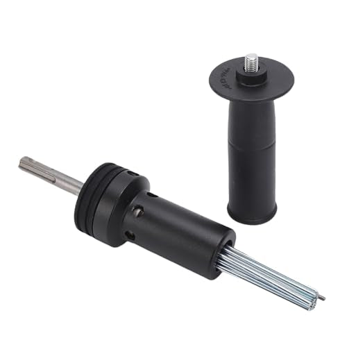Electric Hammer Needle Electric Hammer Needle Attachment 2 Pit 2 Slot Design, Premium Alloy Steel & Plastic, Easy Control for Rust Removal and Chiseling