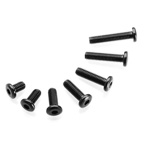 Mywish M8 x 12mm 20Pcs Flat Head Hex Socket Cap Screws Bolts & 448PCS M5 M6 M8 Screw Set, Metric Bolt Assortment, 304 Stainless Steel, Nuts and Bolts Set Flat & Spring Washers, Furniture Bolts Full Th