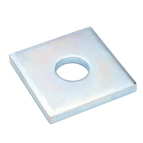 10 Pack Square Plate Washers for 5/8" Bolt, 2" x 2",7/32" Thick