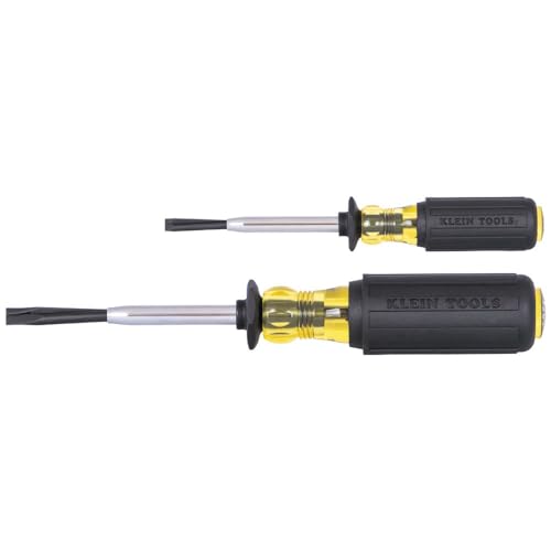 Klein Tools Slotted Screw-Holding Screwdriver Set with #2 Phillips Screw Holding Screwdriver, 3-Piece