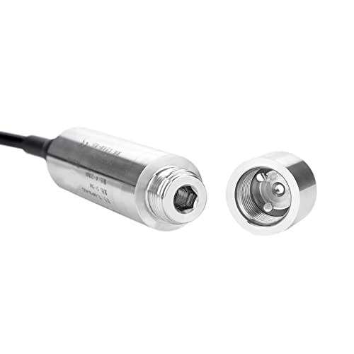 Level Sensor Water Level Sensor DC 24 V 4-20 mA Stainless Steel Liquid Water Level Sensor Level Transmitter with Cable, Range Depth 0-5 m