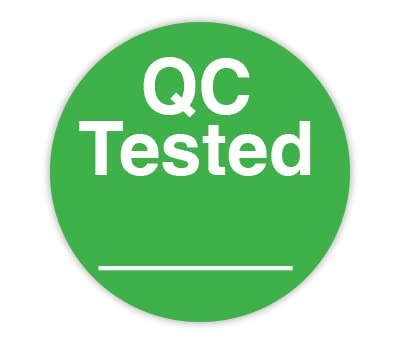 ChromaLabel 3/4 Inch Round Permanent Color-Code Quality Control Tested Dot Stickers, 500 Pack, Green, QC Tested