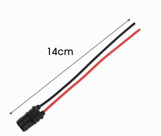 2 x T10 Socket with Cable - Pre-Wired Socket for T10 W5W 147 - 12V DC - Rubber Lamp Holder for Car & Motorcycle - Plug & Play Installation - Hole Size 10 mm - 14 cm Cable Lamp Holder