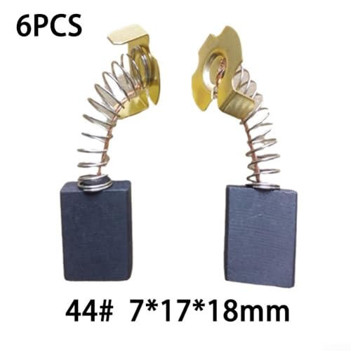 6 Pcs 7x17x18mm PH65A Electric Motor Replacement Carbon Brushes
