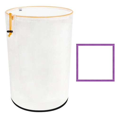 PSLER 5 Gallon Reusable Nylon Fine Filter Bag with Mesh Screen 90 Micron
