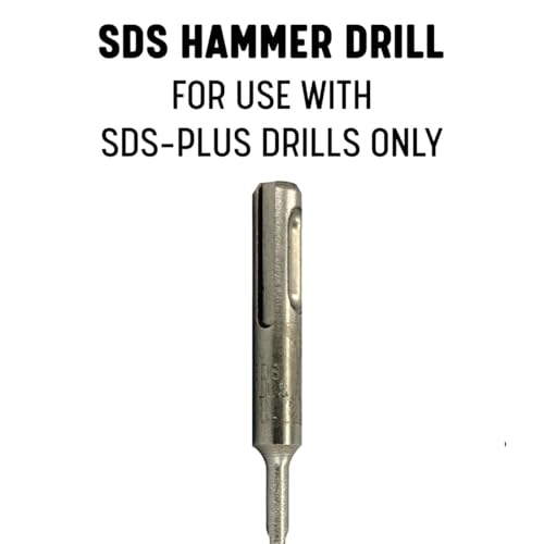 Drill America 1/4" X 24" PRO Series SDS-Plus 4-Cut Tip Hammer Bit Drill Bit 1/4 in 24"