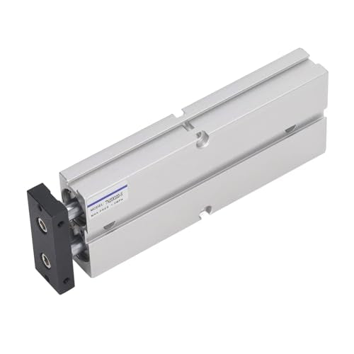 2 Shaft Air Cylinder Double Rod Double Acting Cylinder Compound Action Type Pneumatic Cylinder 20mm Dia 100mm Stroke