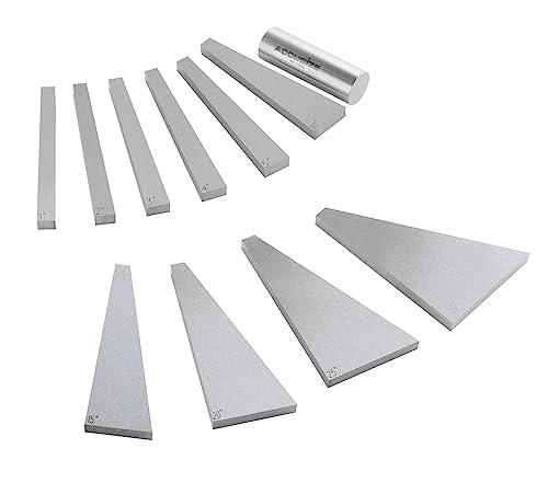 Accusize 10 Pc Precision Angle Block Set, 1-30 Deg Range