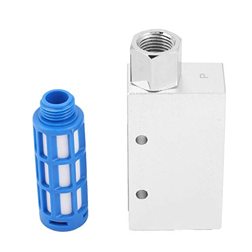 Akozon Vacuum Ejector, CV-15HS Pneumatic Vacuum Vacuum Generator Ejector with Silencer