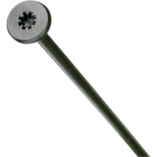 FastenMaster FMHLGM006-50 HeadLOK Heavy-Duty Flathead Fastener, 6 Inches, 50-Count, Black 6"