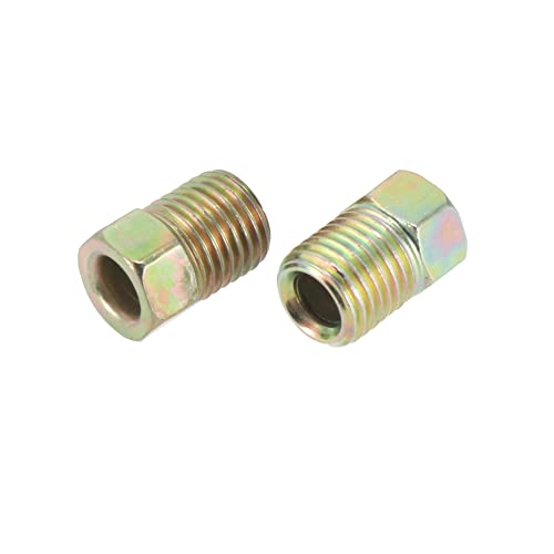X AUTOHAUX 150pcs 3/8"-24 Threads Brake Line Nut Fittings for 3/16"