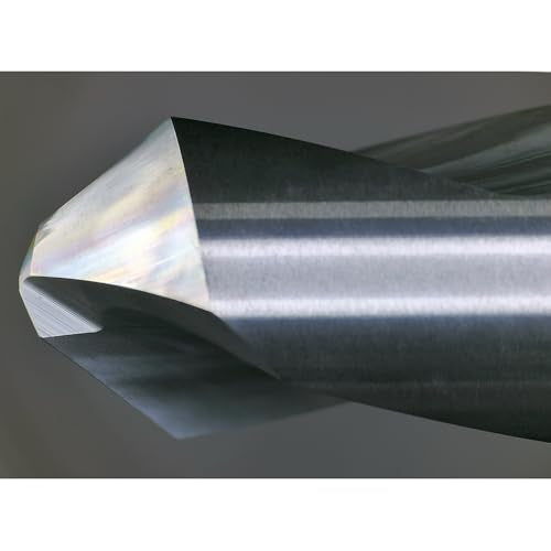 Tools Chamfer End Mill,Drill Tip with Cutting Edge for Carving, Drilling and Chamfering Suit for Alloy Steel, Hardened Steel, 90 Degree 2 Flute(3/8-2.5"-2CPS) Drill 3/8-2 2PCS