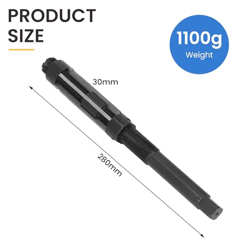 Jeanoko Reaming Tool, Conduit Reamer Reamers Cylindrical Ream Hole 1 11/32 to 1 1/2in Straight Adjustable Hand Reamer Tool for Drilling Machines Reamer Set