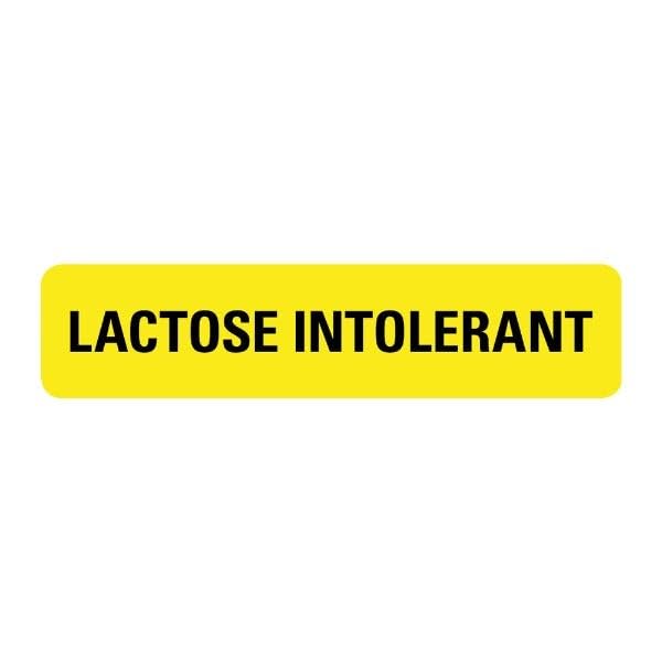 LabelValue Lactose Intolerant Food Service Medical Labels LV-MFSL34