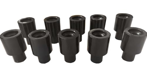 WTK0007 Nitrided 10 Pack Steel 1”(25.4mm) Height,5/8 Bottom Diameter, 1" Top Diameter Weld Clamp Adaptor,Locator Pin Set for 5/8”(16mm) Hole Welding Tables
