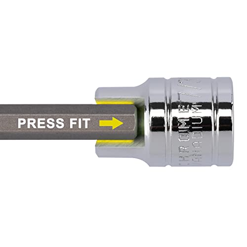 Mayouko 3/8" Drive Extra Long Allen Hex Bit Socket Set, S2&CR-V, Metreic&SAE, 18 Pieces, 1/8" - 3/8", 3-10 mm Hex(SAE&Metric)