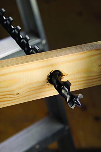 Ideal Electrical 35-829 Nailbiter 18 in. Ship Auger 1-1/4 in. Drill Bit w/Dual-Helix Head, 60 deg. Angled Design