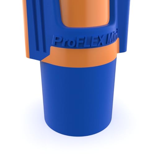 Ideal Electrical Twister Proflex Mini (30-643J) Orange/Blue Wire Connector, Jar of 500 — Compact Twist-On Wire Nuts for 22 to 12 AWG with Comfort SureGrip and Flexible Skirt Blue/Orange