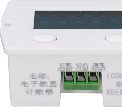 0-99999 Counter, Punch Digital Electronic Counter LCD Mesh Counter with Magnetic Induction Switch, for Industrial Punching Machine, Machine Tools and Assembly Lines