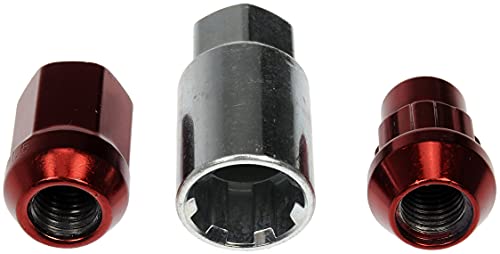 Dorman 713-375E Red Acorn Wheel Nut Lock Set