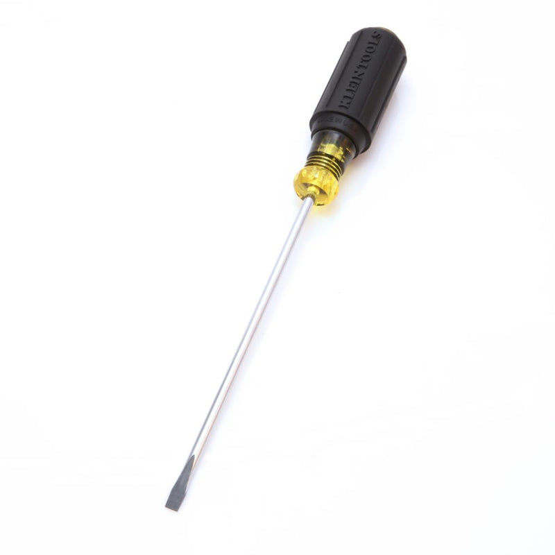 Klein Tools 601-6 3/16-Inch Cabinet Tip Screwdriver 6-Inch, Made in USA (Pack of 4) 6-Inch (Pack of 4)