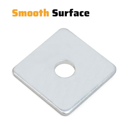 Square Washers, 30 Pack Fits 3/8" Bolts, 1-5/8" × 1-5/8"