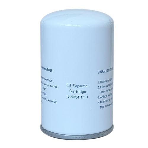 6.4334.1 6.4334.0 Oil Separator Element Replacement Compatible with Air Compressor Replacement Filter Part 6.4334.1/G1 6.4334.0/G1