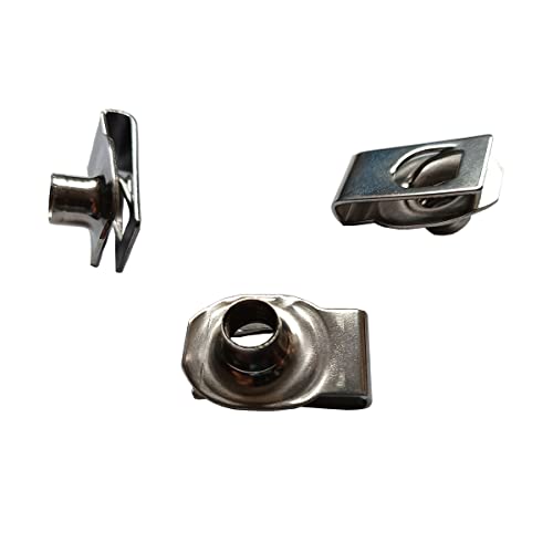 3/8"-16 x 1-3/16" Stainless Steel Hex Head Sems Body Bolts & U-nut Clips