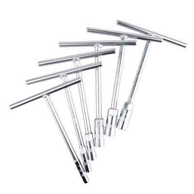 Tusk Compact ATV/MX T-Handle Wrench Set Metric 6, 8, 10, 12, 13, 14mm CR-V Steel Professional