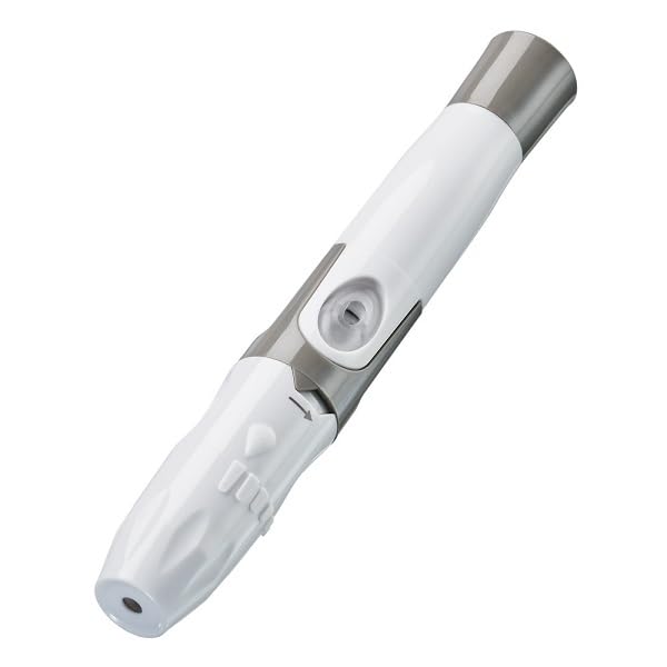 GlucoCheck Lancing Aid and 100 Universal Lancets by Gluco Check (Value Set) For obtaining a drop of blood for measuring blood glucose in diabetes.