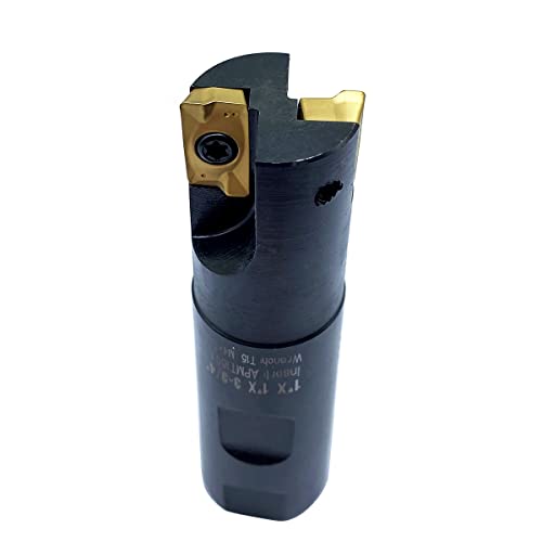 GBJ 1"×1"×3-3/4" +2pcs APMT1604 + 3/8"×1/2"× 3" +1pc APMT1135 90 ° Square Shoulder Indexable End Mill Indexable Face Mill Arbor End Milling Shell Cutter APMT1135 APMT1604 Milling Insert