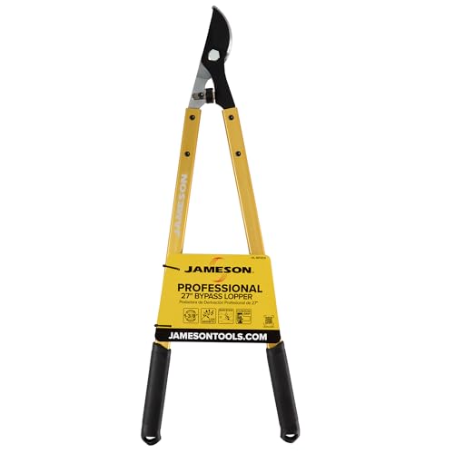 Jameson Professional 27" Bypass Lopper | 1-3/8" Cutting Capacity | Non-Stick Blade | Aircraft-Grade Aluminum Frame | Cushioned Grips | Gardening & Landscaping Tool