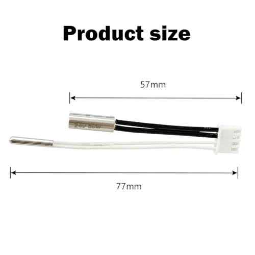 HzdaDeve 24V 50W Heater Cartridge 200K Thermistor for Kobra S1 Combo High Temperature Sensor Heating Tube Hotend Extruder 3D Printer Accessories Replacement (2-Pack)