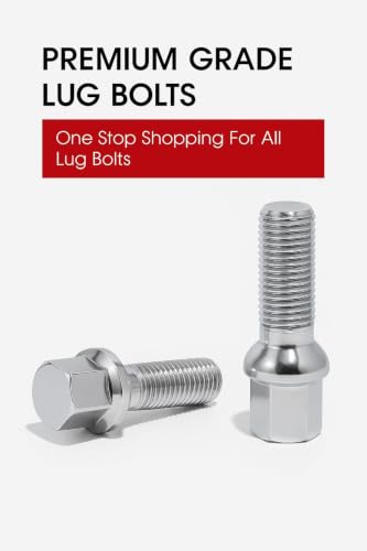 20 Pcs Lug Bolts Ball Seat 14x1.5 Thread 35mm Shank