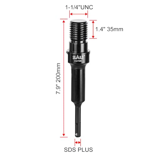 SALI Adapter for Core Bits 2pcs 1-1/4"UNC to SDS Plus 2