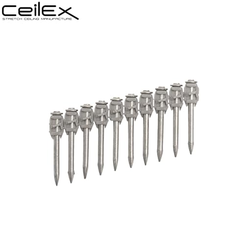 500x Collated Concrete Nails 1-1/2 Inch (38mm) for Hilti BX 4 (BX4) Cordless Concrete Nailer, B4 MX Collated Strip, Full Round Head Hardened Steel Pins for Metal Track, Drywall & Concrete 1 1/2'' (38mm) 500