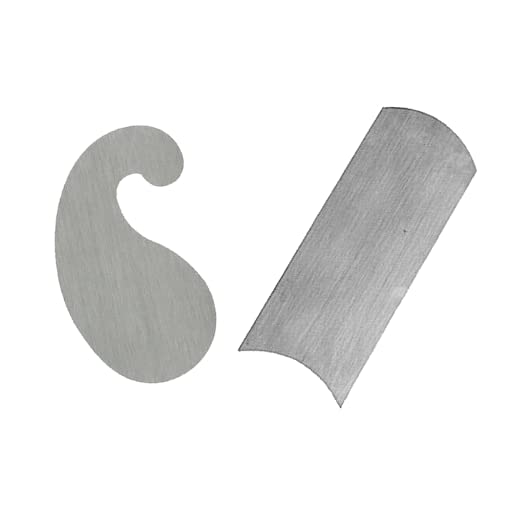 Curved Cabinet Scraper Cards Cabinet Scraper for Woodworking, Card Scraper Tool for Precision and Fine Finishes - Ideal Tool for Woodworking Projects - Made in UK (Set of 4)