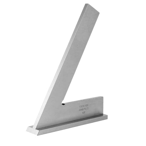45 Degree Angle Ruler 45 Degree Mitre Angle Mechanical Engineering with Seat for Engineers and Carpenters (150x100mm)