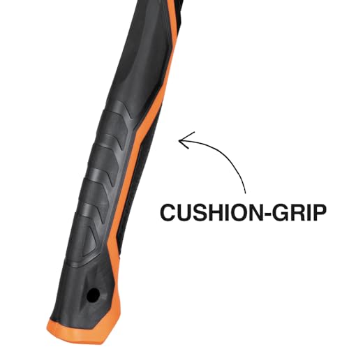 Klein Tools H80918S Smooth Face Framing Hammer with Straight Claw, 18-Ounce Forged Steel, Magnetic Nail Starter and Extra-Large Squared Strike Face