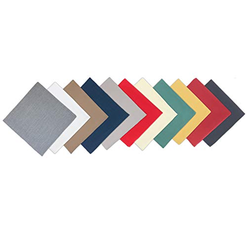 Arkwright Restaurant Cloth Napkins - (Pack of 25) Spun Polyester Dinner Napkin with Hemmed Edges - Ideal for Dinner, Wedding, Party, Banquet, Kitchen, 20 x 20 in, Navy Navy Blue 20" x 20" (Set of 25)