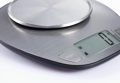 Exzact Digital Kitchen Scale with Stainless Steel Mixing Bowl, 5kg Ex4350