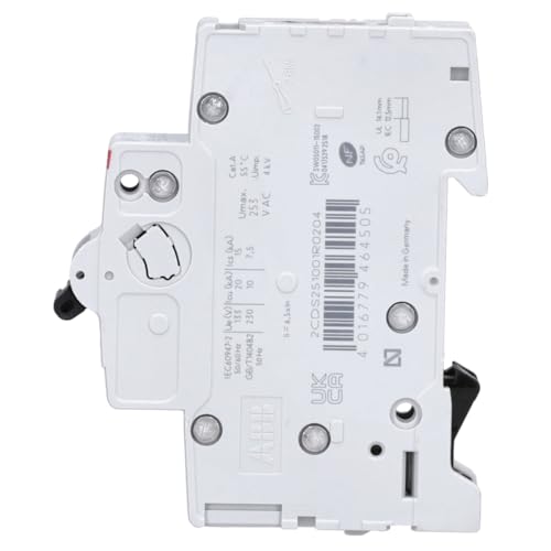 S201-C20 | C-characteristic fuse for DIN rail mounting, switching capacity 6 kA professional screw terminal 2CDS251001R0204 Single pack